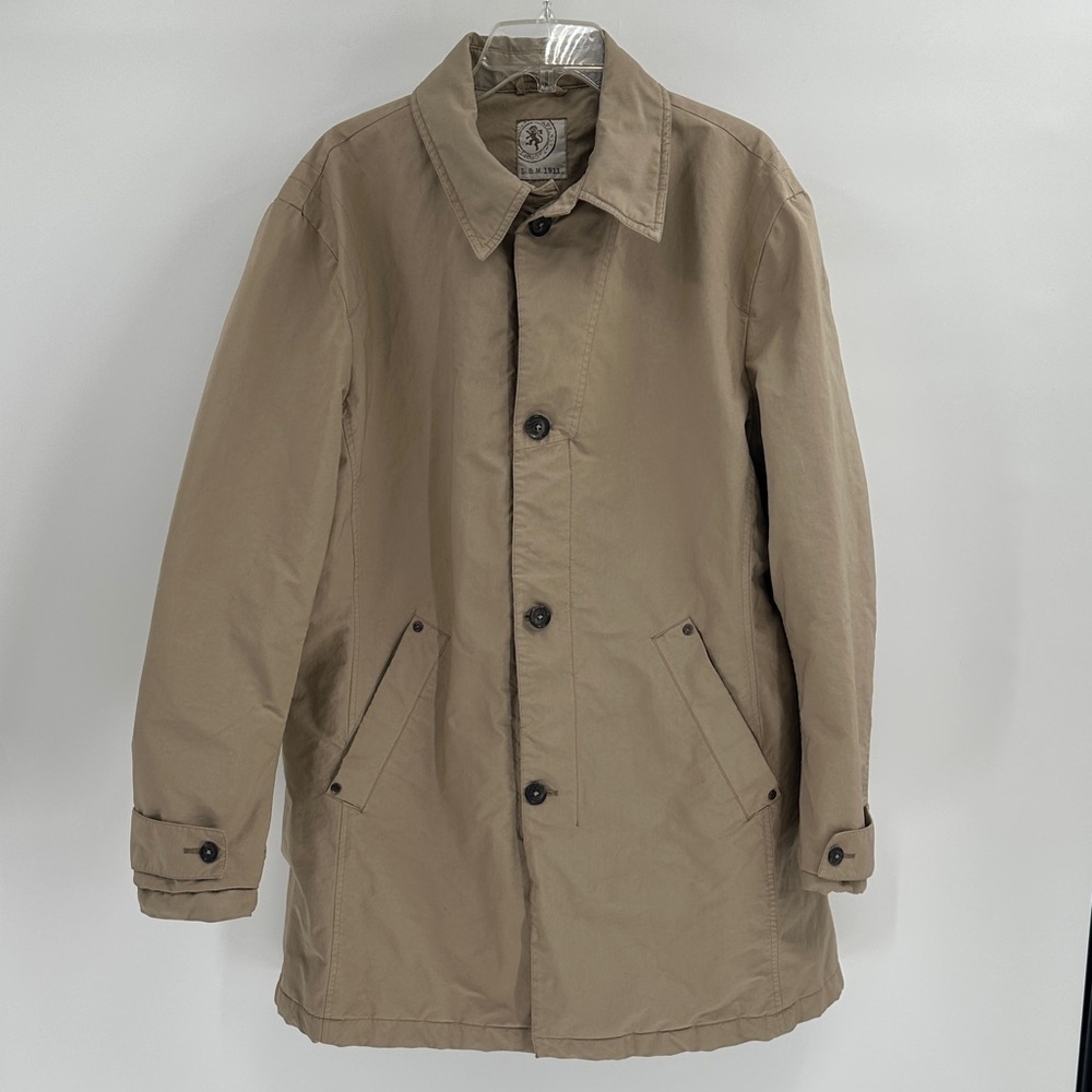 LBM 1911 Men's Tan Trench Jacket Size 54 = US 44 (XL)